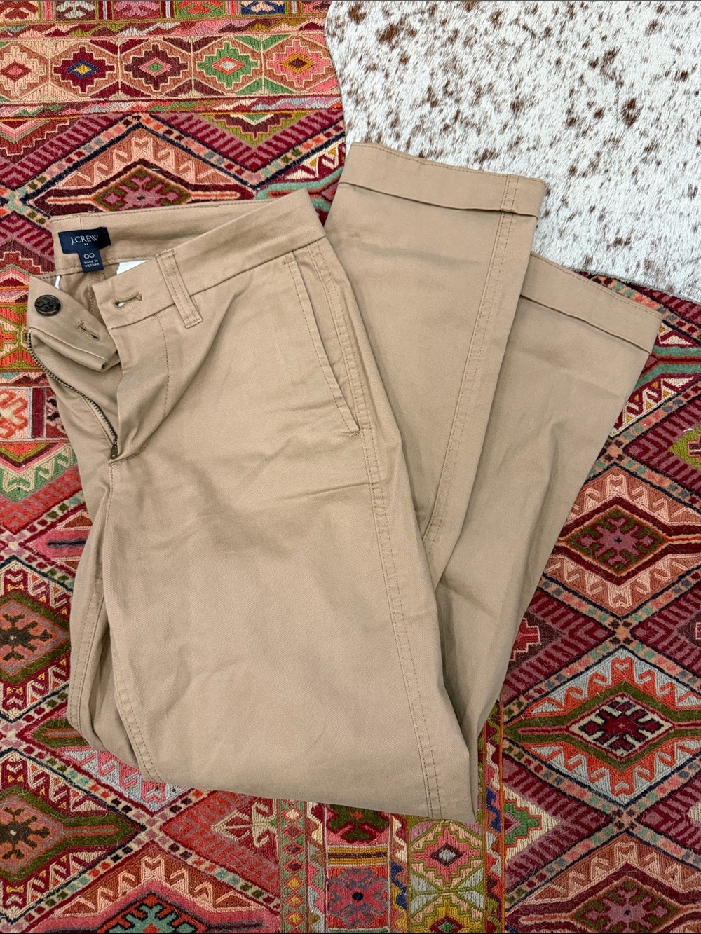 J. Crew Women's Khaki Cotton Chino Pants